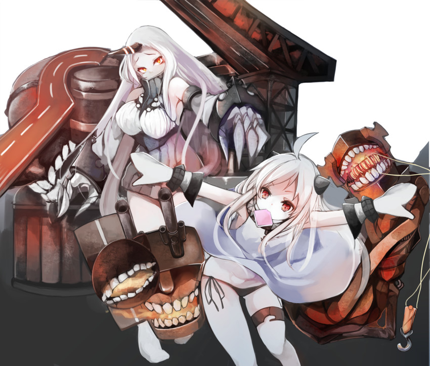 northern ocean princess and seaport princess (kantai collection) drawn by kamui0226