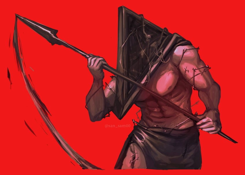 pyramid head (silent hill and 1 more) drawn by caad014