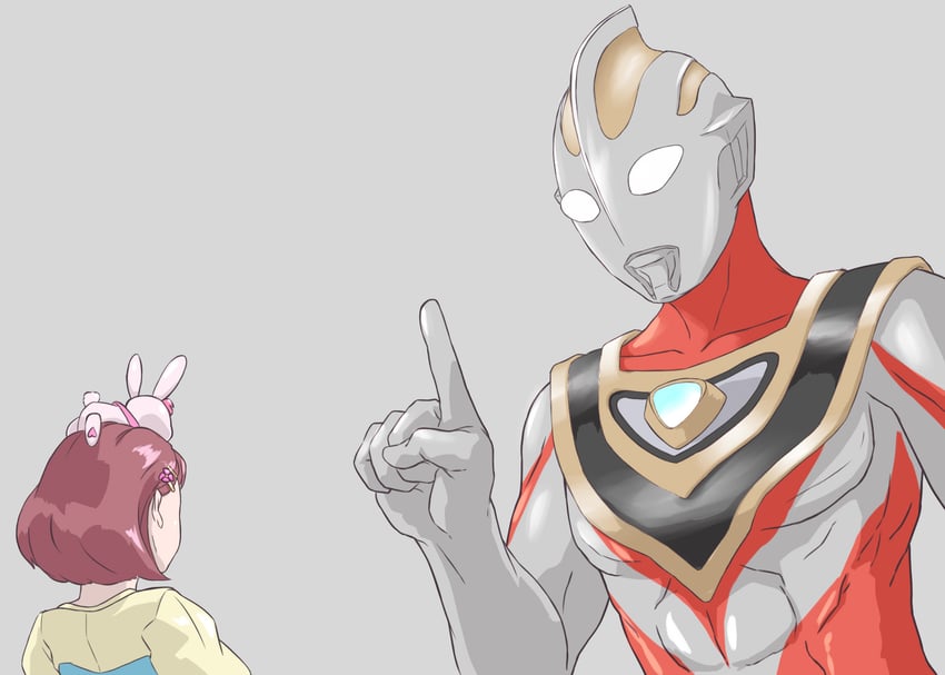 hanadera nodoka, rabirin, and ultraman gaia (precure and 3 more) drawn by zephyranthes54
