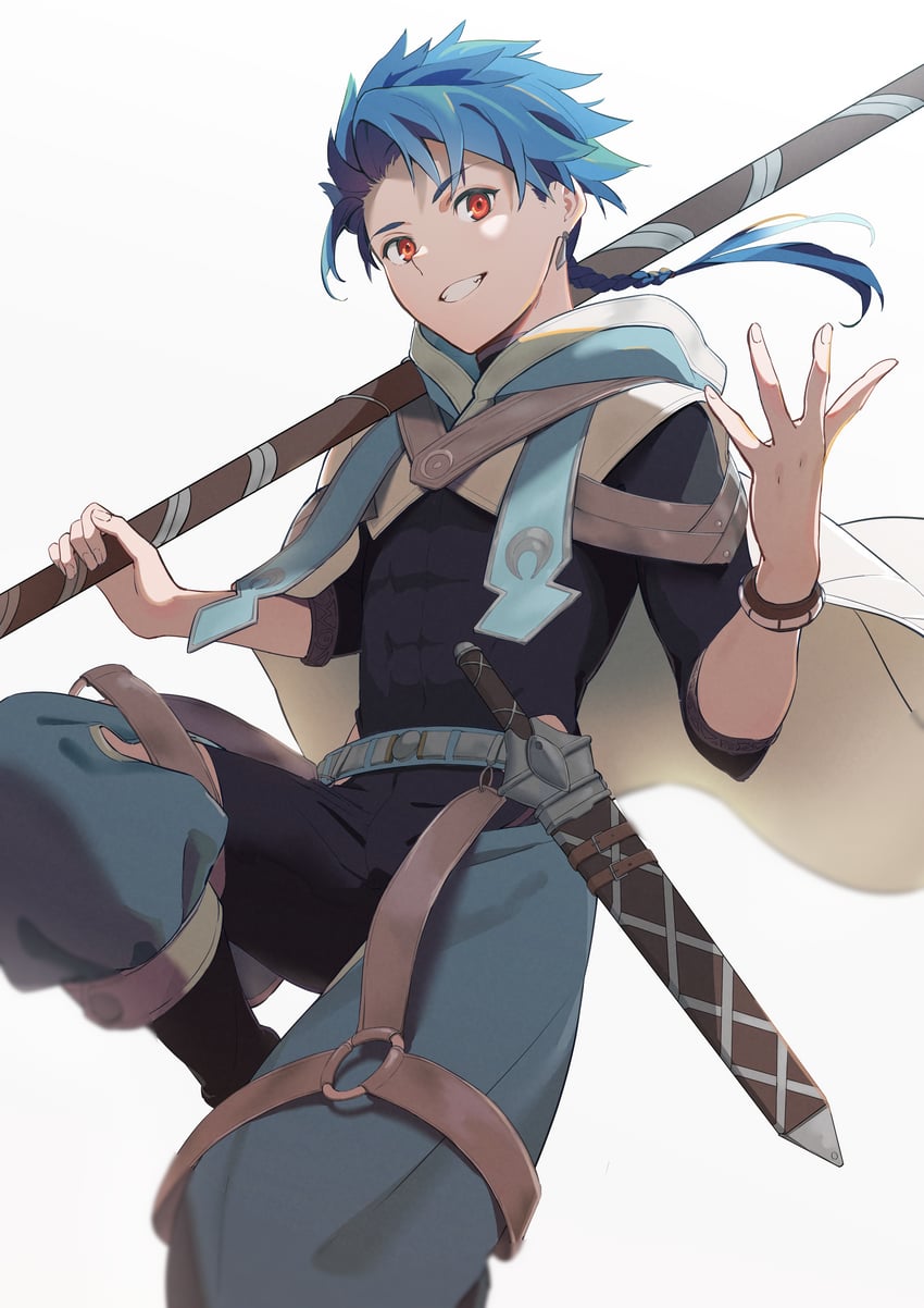 cu chulainn and setanta (fate and 1 more) drawn by takahasu_kaoru