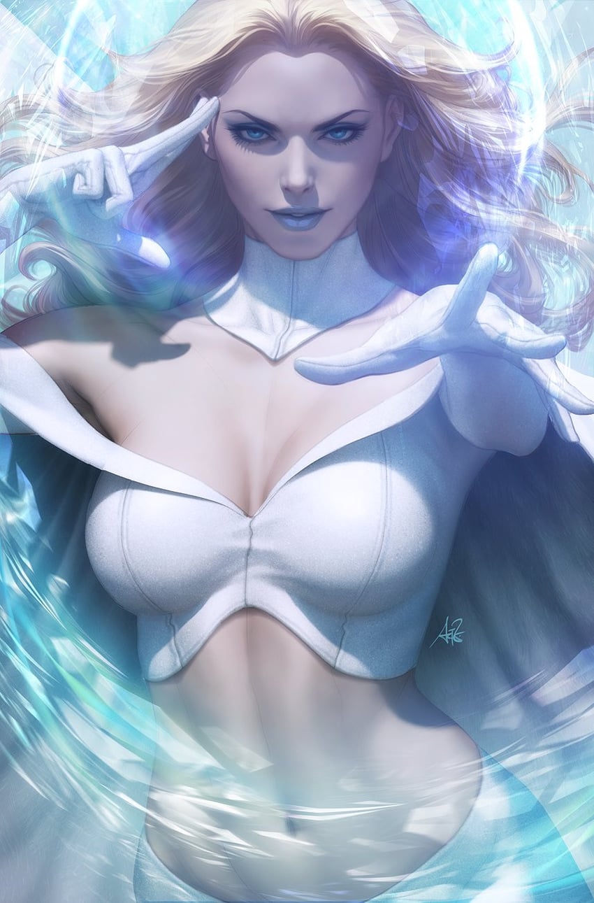 emma frost (marvel and 1 more) drawn by stanley_lau