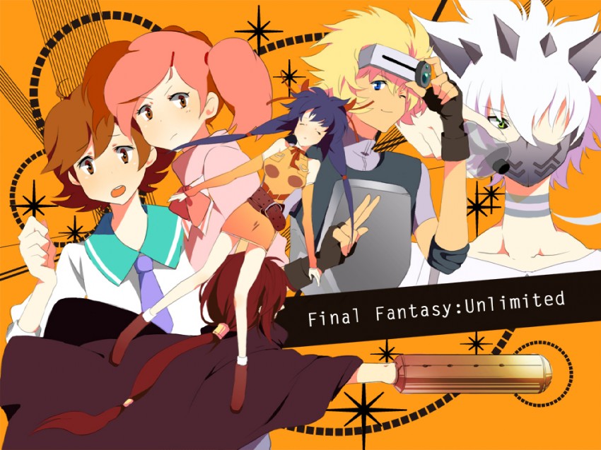 lisa pacifist, hayakawa ai, kuroki kaze, shiroi kumo, hayakawa yuu, and 1 more (final fantasy and 1 more) drawn by yui_(marine-drive)