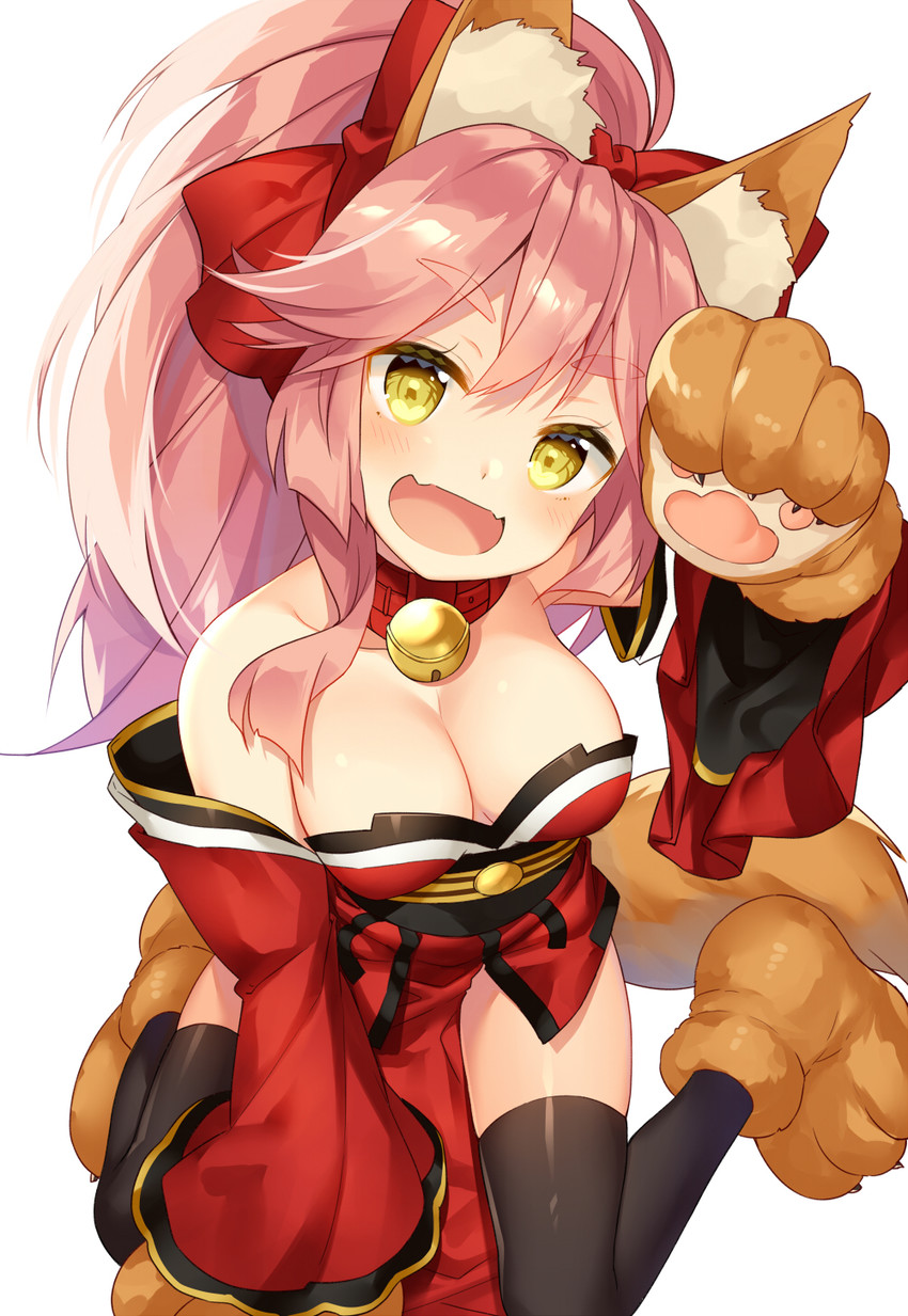 tamamo and tamamo cat (fate and 1 more) drawn by bekotarou