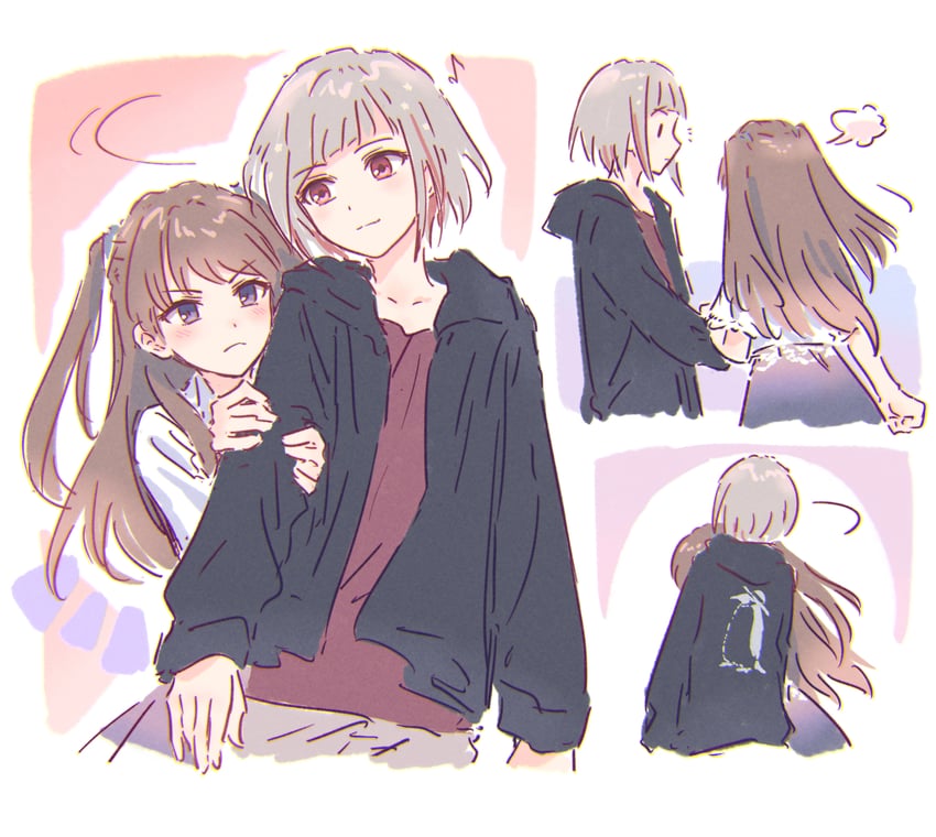 fujishima megumi and yugiri tsuzuri (love live! and 1 more) drawn by bullfalk