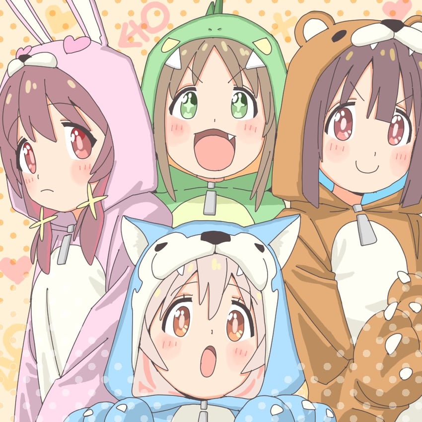 oyama mahiro, hozuki momiji, oka asahi, and murosaki miyo (onii-chan wa oshimai!) drawn by harusaming