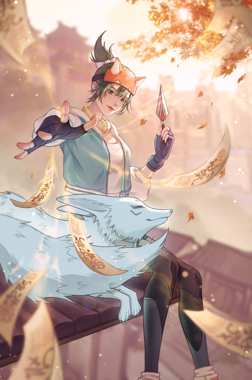Kiriko overwatch and 1 more drawn by qing ya sylvia danbooru