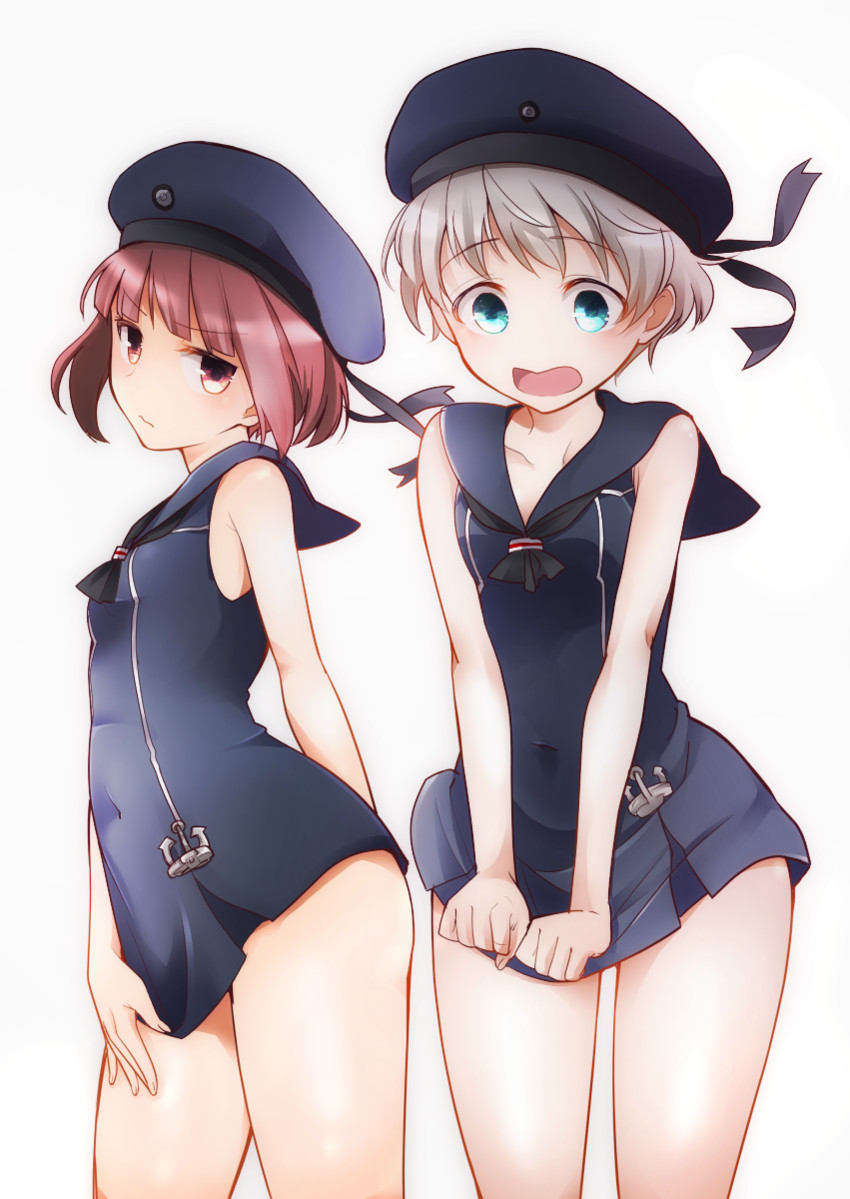 z1 leberecht maass and z3 max schultz (kantai collection) drawn by kat_(bu-kunn) and marumaryo