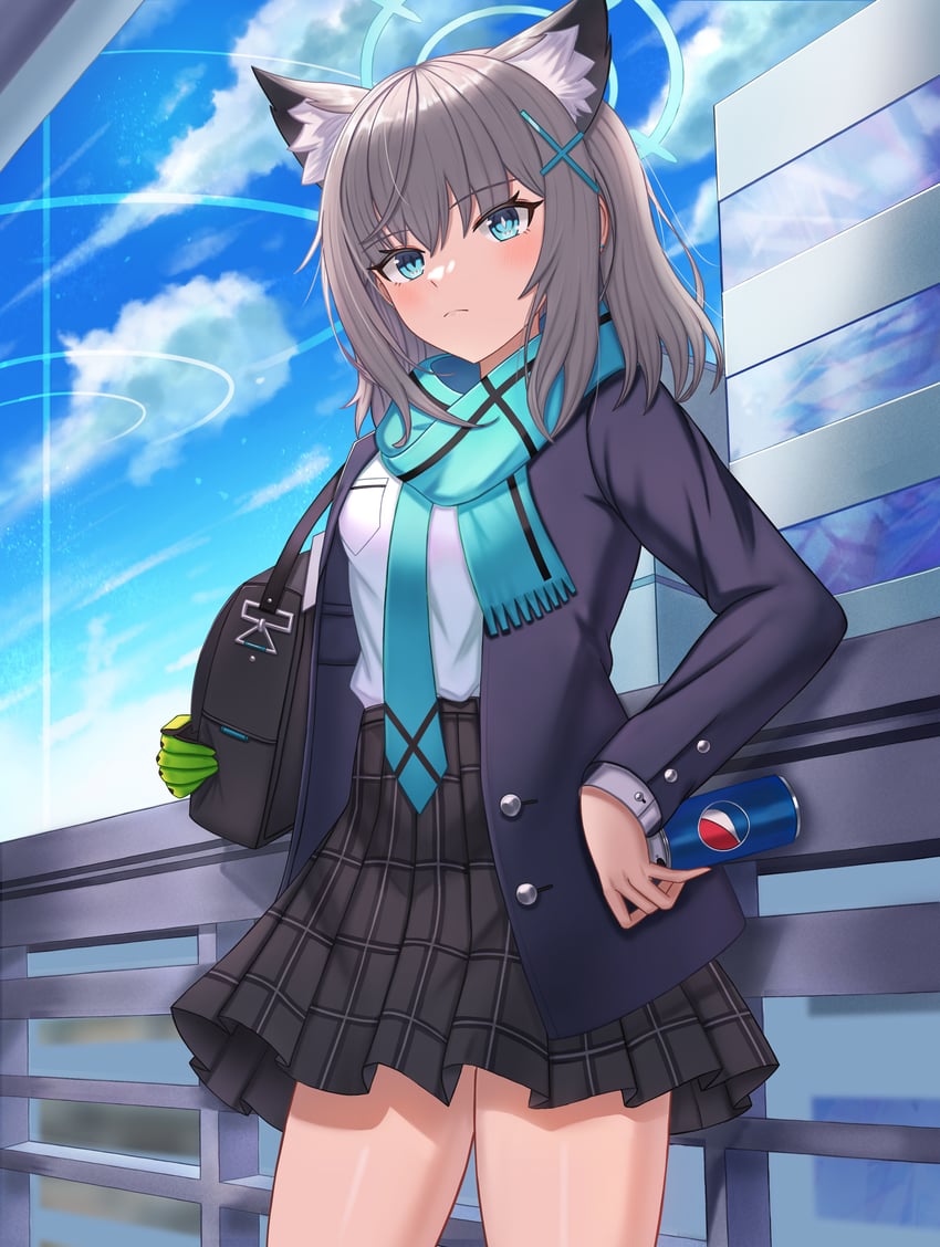 shiroko (blue archive and 1 more) drawn by melreon