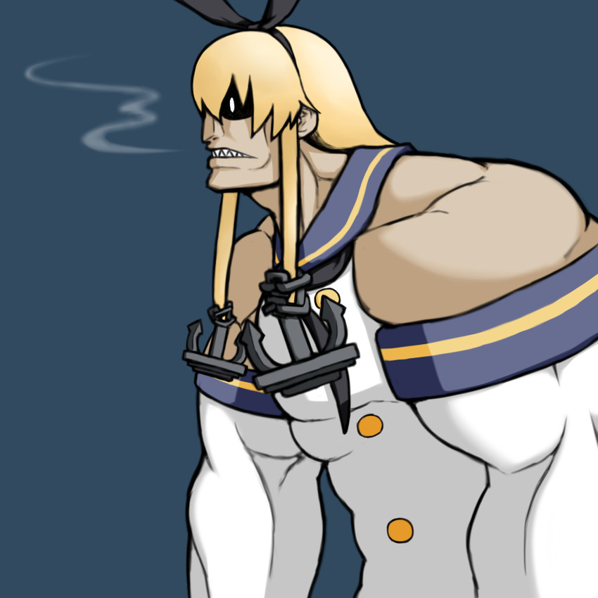 shimakaze and sloth (kantai collection and 1 more) drawn by hamu_koutarou