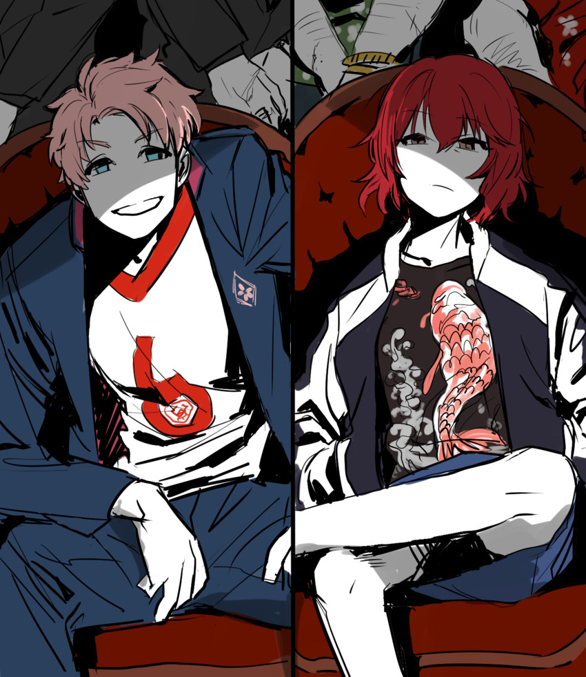 murakami tomoe and kabuto daigo (idolmaster and 2 more) drawn by aniki_(chaji1129)