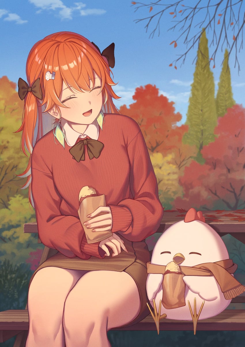 takanashi kiara and kfp employee (hololive and 1 more) drawn by resu_desu