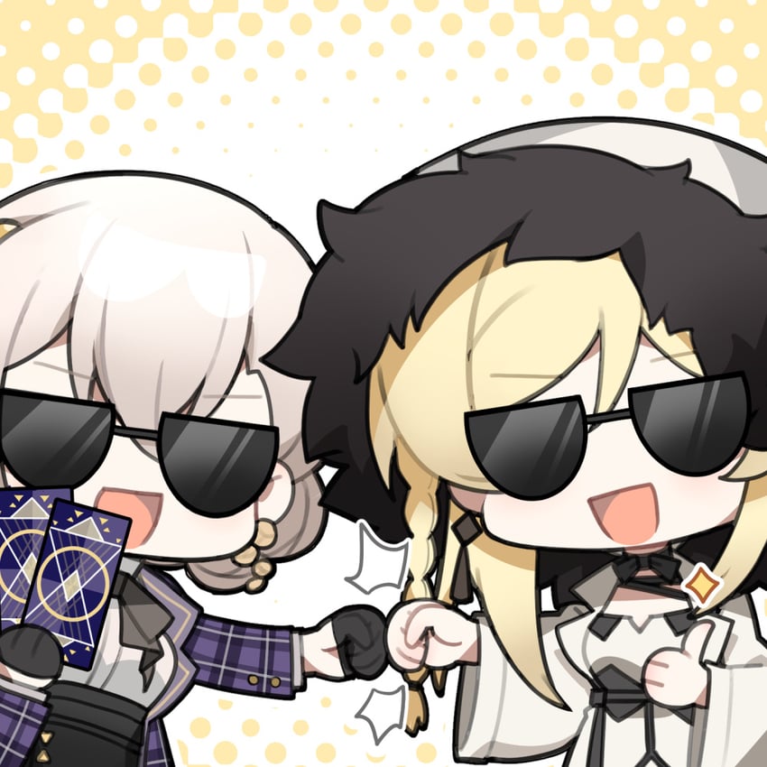 k5, rmb-93, luna, and yelena (girls' frontline and 1 more)