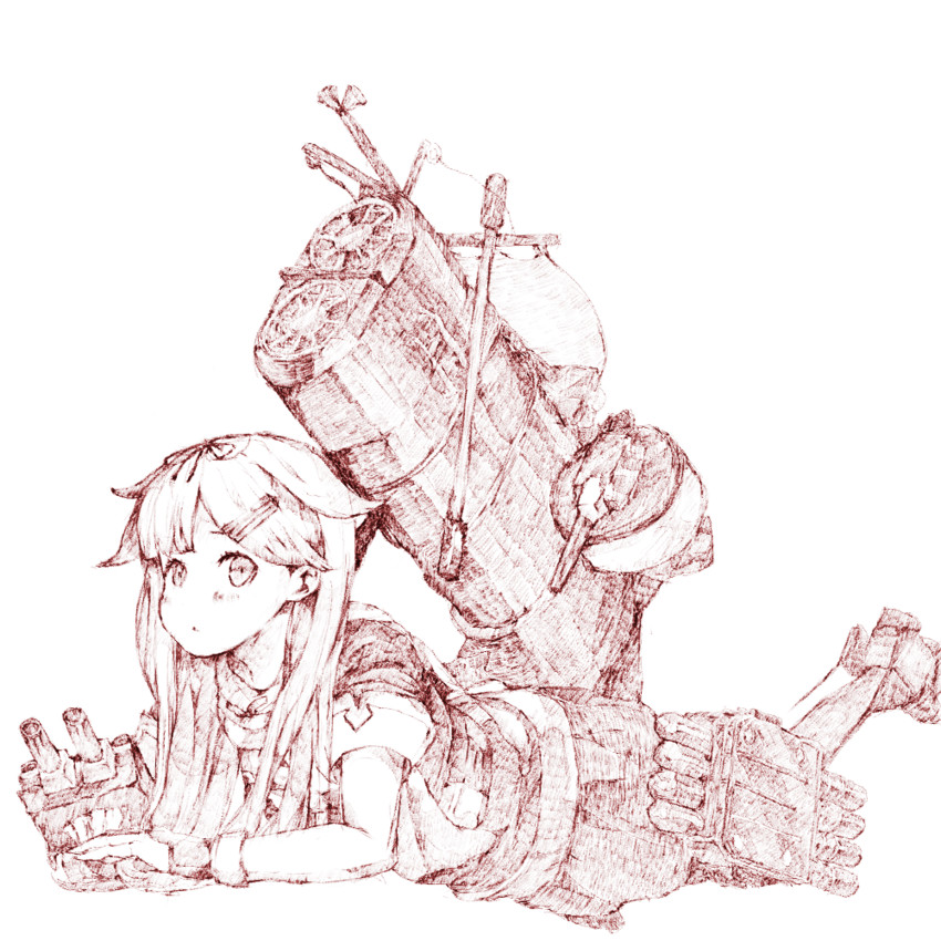 yuudachi and yuudachi kai ni (kantai collection) drawn by gurin33