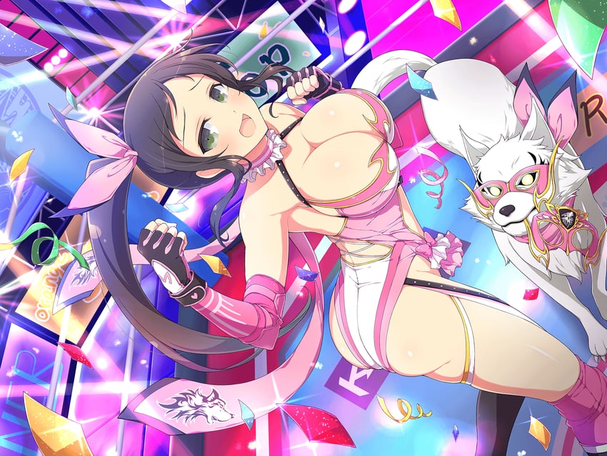 murakumo and kotarou (senran kagura and 2 more) drawn by yaegashi_nan