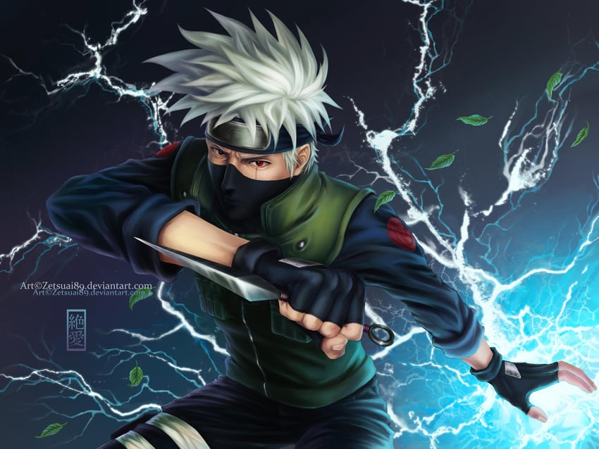 hatake kakashi (naruto) drawn by zetsuai89
