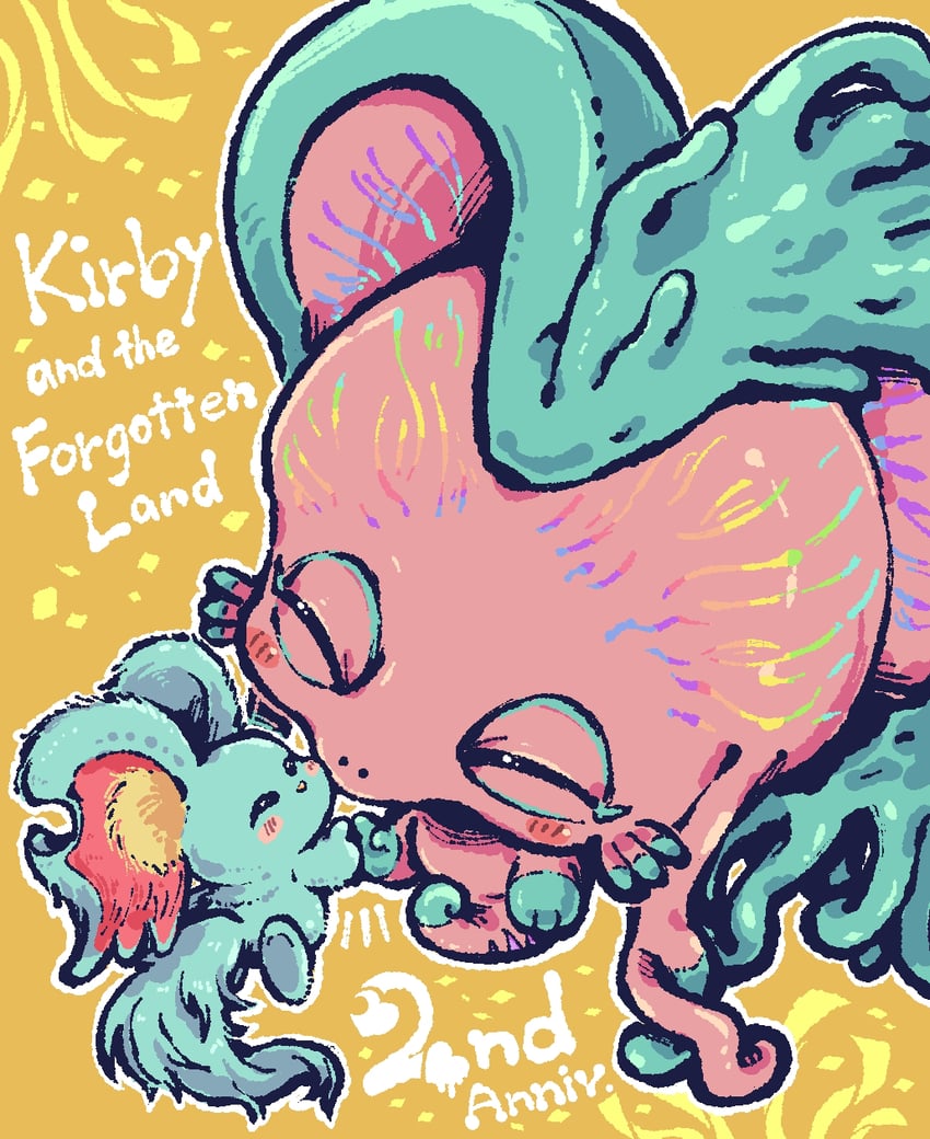 elfilin and fecto forgo (kirby and 1 more) drawn by nanami_(13mimi)