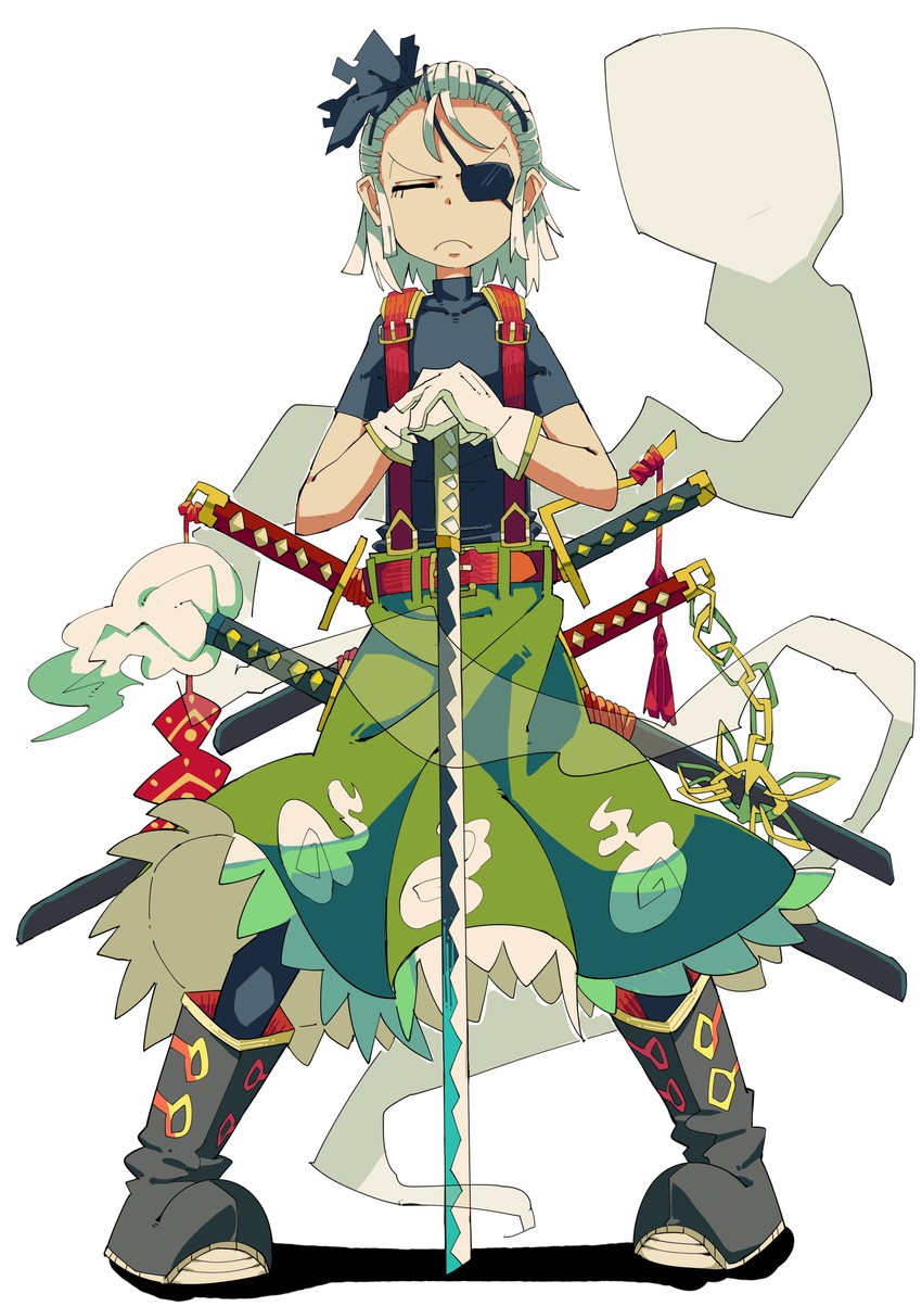 konpaku youmu and king bradley (touhou and 1 more) drawn by the_omoti