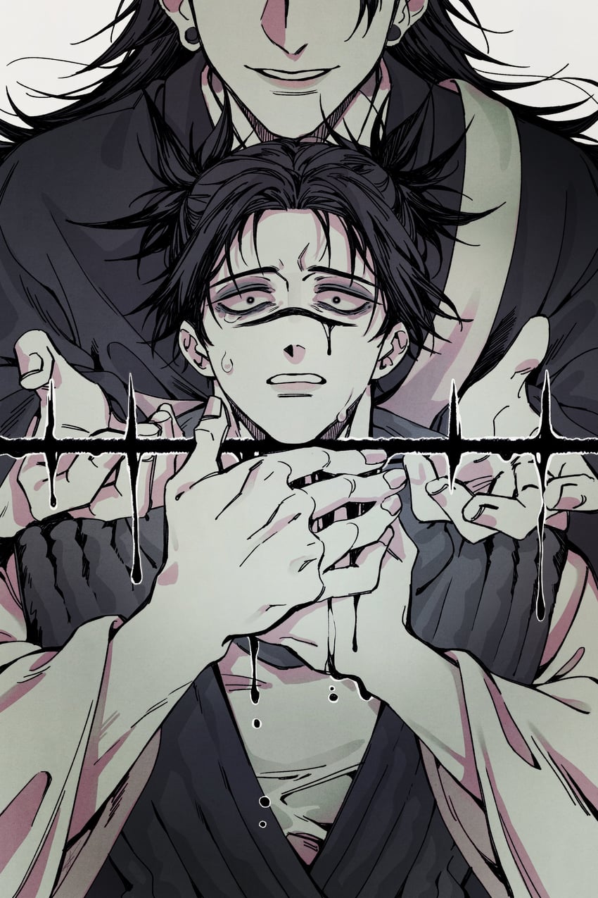 getou suguru and choso (jujutsu kaisen) drawn by l_everbloom