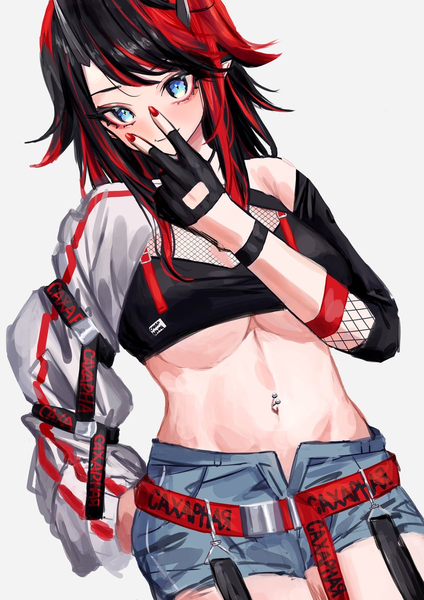 ryugasaki rene (nanashi inc. and 1 more) drawn by magire_(mqgire)