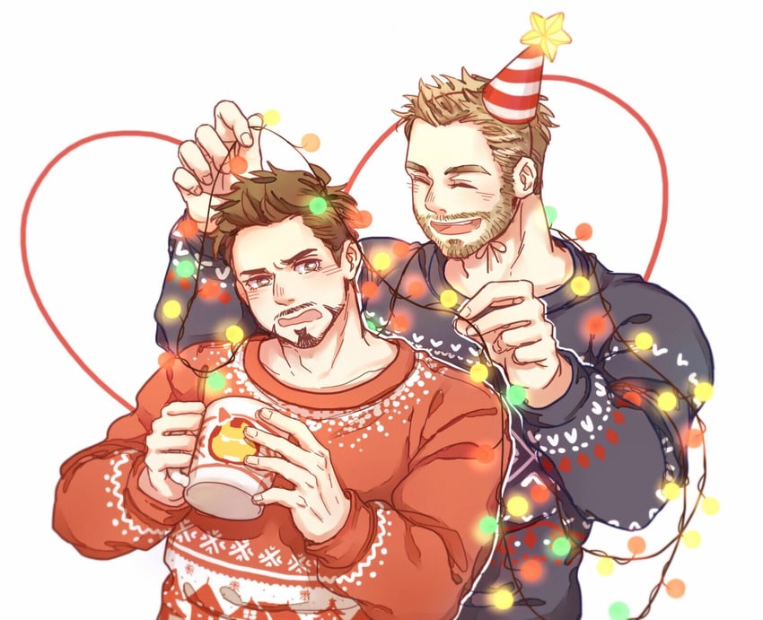 tony stark, iron man, and thor (marvel and 2 more) drawn by wodeyongheng