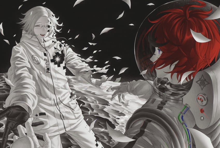 aotsuki eito and sumino takumi (the hundred line -last defense academy-) drawn by 7nite