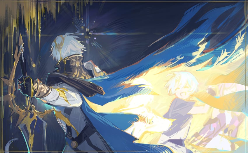phainon and cyrene (honkai and 1 more) drawn by gdtbd