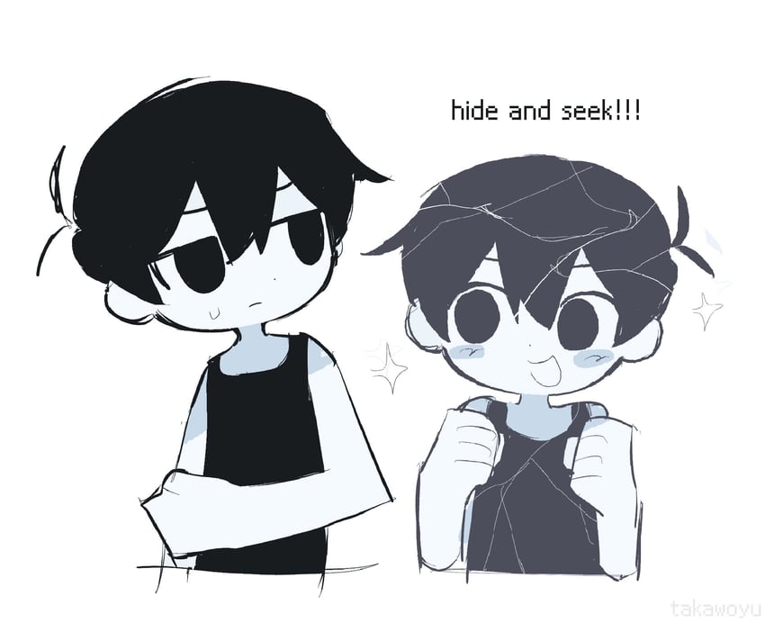 omori and shattered omori (omori) drawn by takawoyu