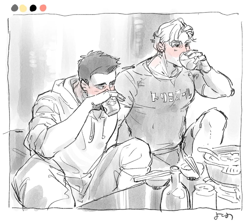 ao isami and lewis smith (yuuki bakuhatsu bang bravern) drawn by usikani