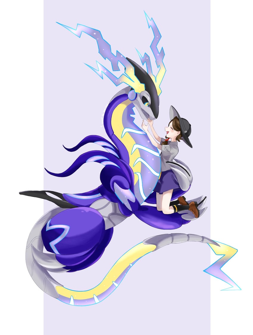 juliana and miraidon (pokemon and 1 more) drawn by ukocome