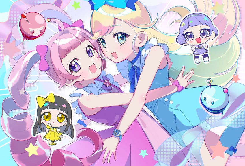 aozora himari, hoshikawa mitsuki, mamiya chii, and suzukaze tsumugi (pretty series and 1 more) drawn by pipopipopo00