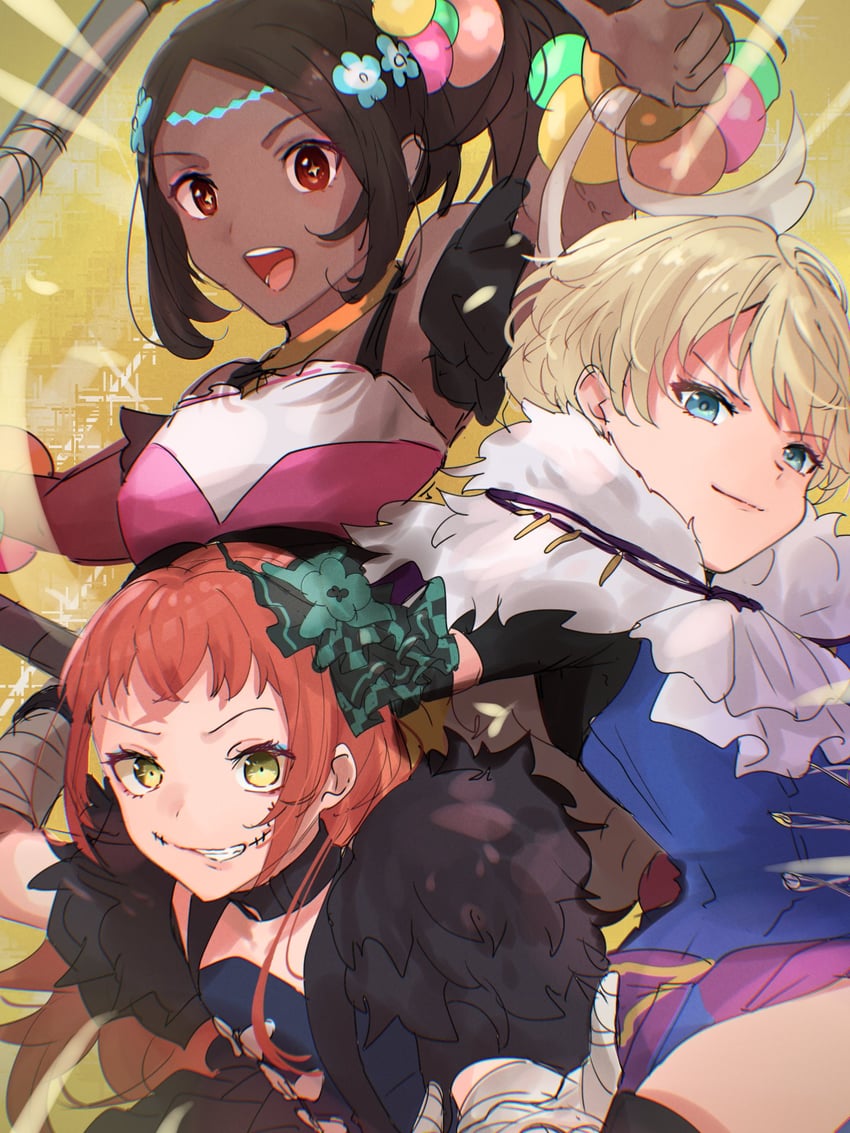 timerra, panette, and merrin (fire emblem and 1 more) drawn by sakura_no_yoru