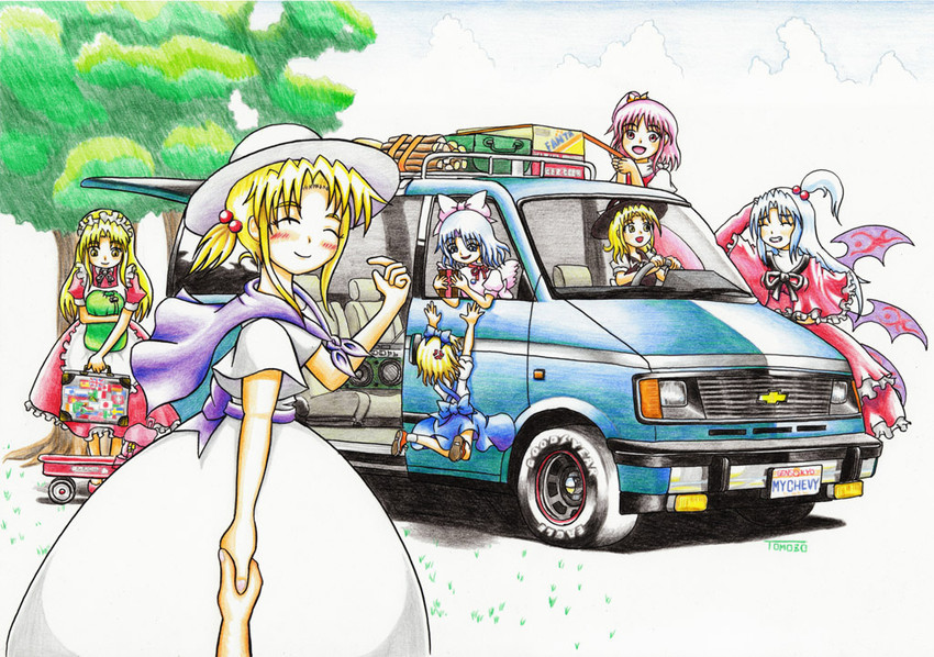 alice margatroid, shinki, yumeko, mai, yuki, and 2 more (touhou and 1 more) drawn by tomozo8674