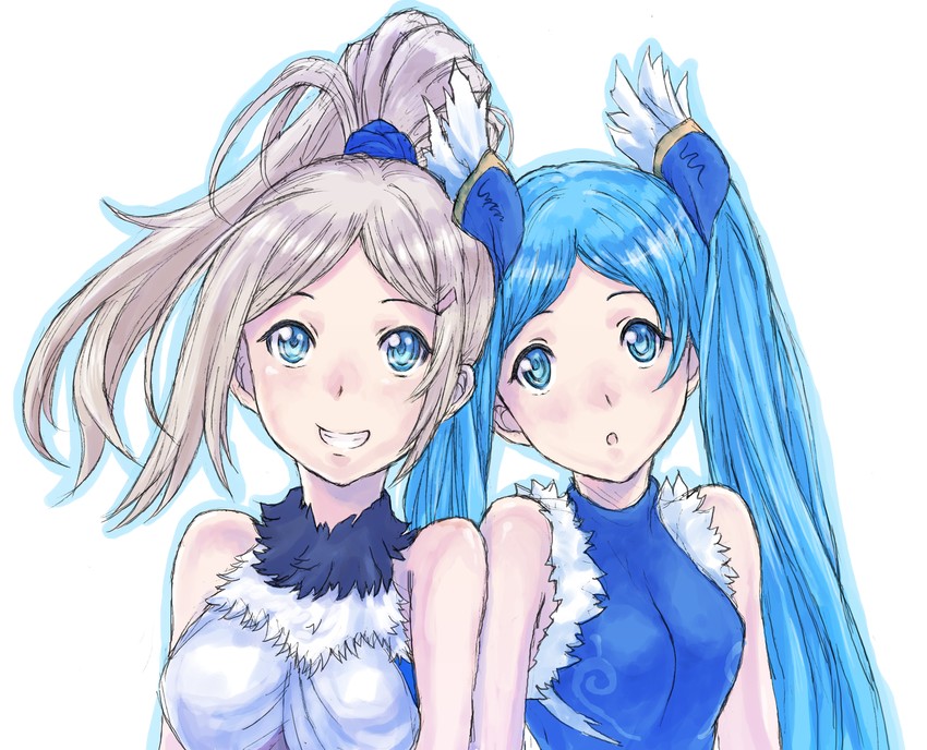 idunn & idunna (puzzle & dragons) drawn by cocoroten