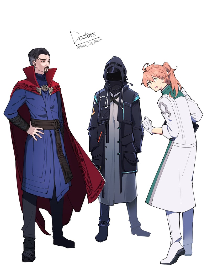 doctor, romani archaman, and doctor strange (fate and 4 more) drawn by house_tag_denim