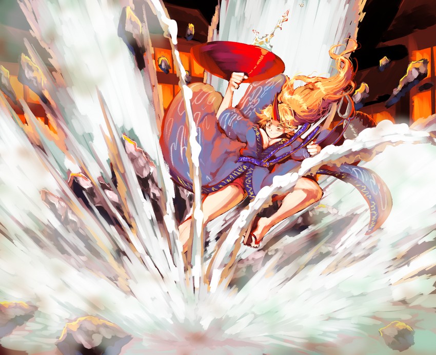 hoshiguma yuugi (touhou and 1 more) drawn by sunnysideup