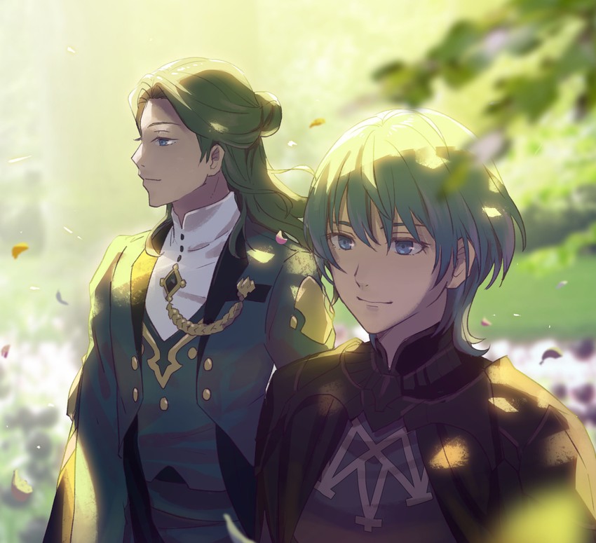 male byleth and linhardt von hevring (fire emblem and 1 more) drawn by asao_(vc)