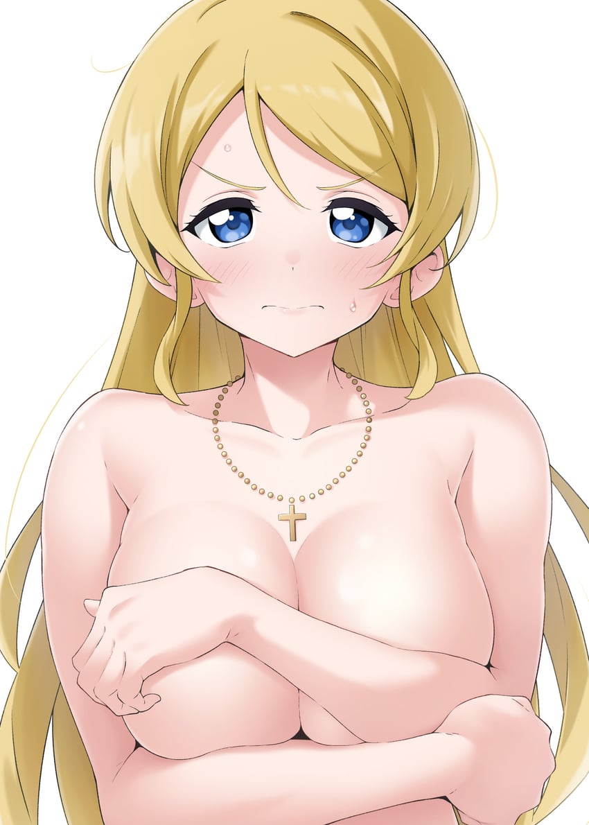 ayase eli (love live! and 1 more) drawn by kirisaki_reina