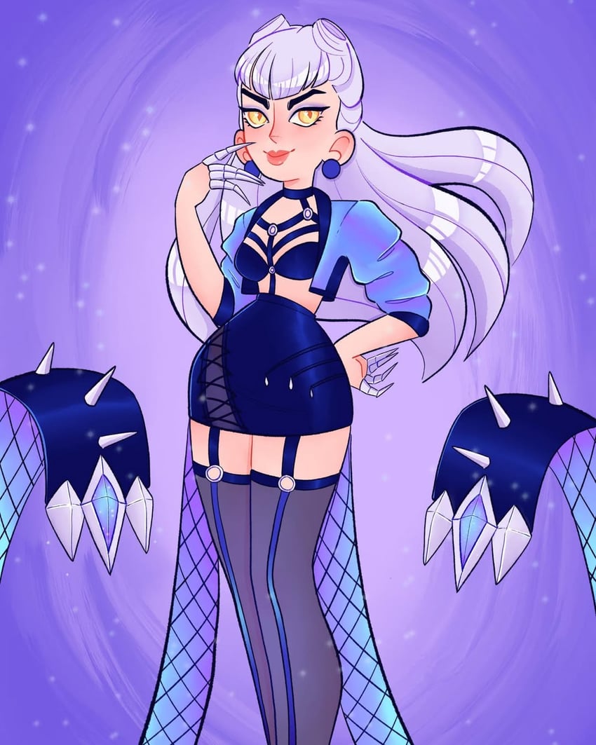 evelynn and k/da all out evelynn (league of legends) drawn by moon_dropp
