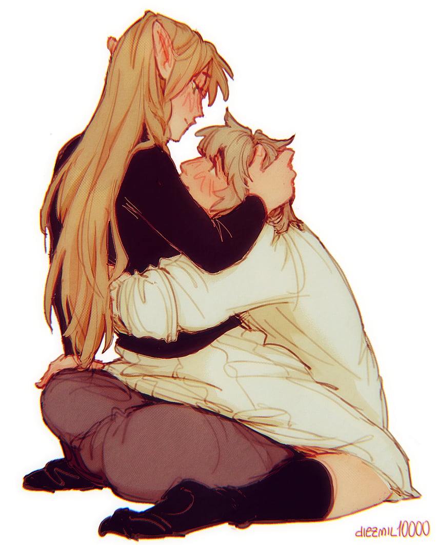 marcille donato and falin touden (dungeon meshi) drawn by diezmil10000