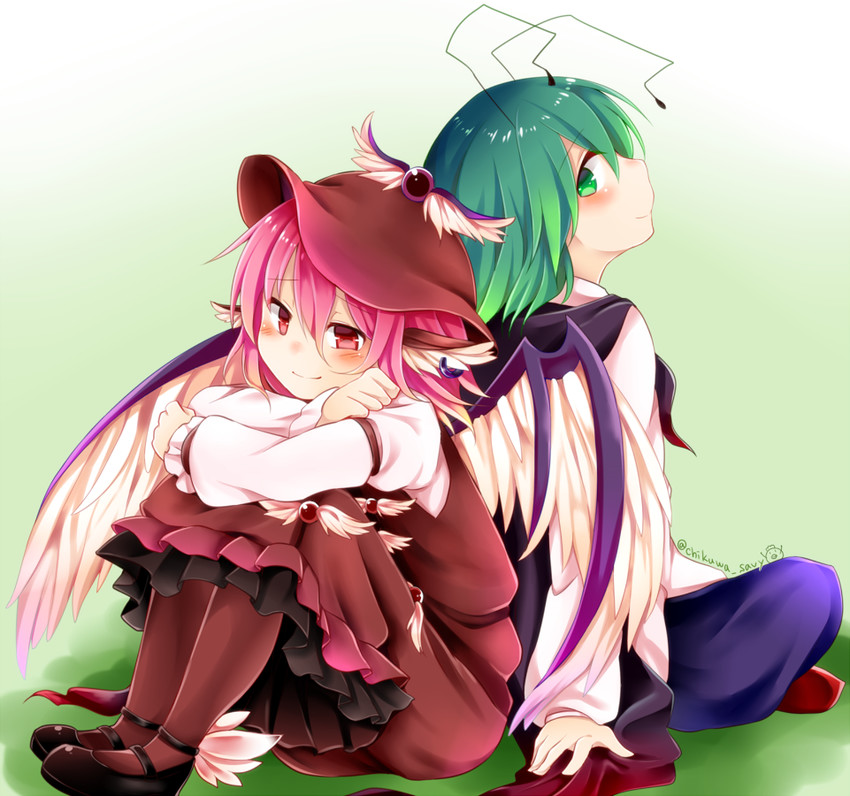 mystia lorelei and wriggle nightbug (touhou) drawn by chikuwa_savy