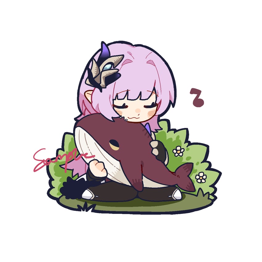 elysia and eden (honkai and 1 more) drawn by bupiyo