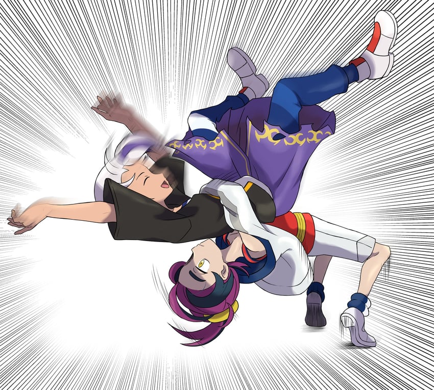 kieran and drayton (pokemon and 1 more) drawn by asatsuki_(fgfff)