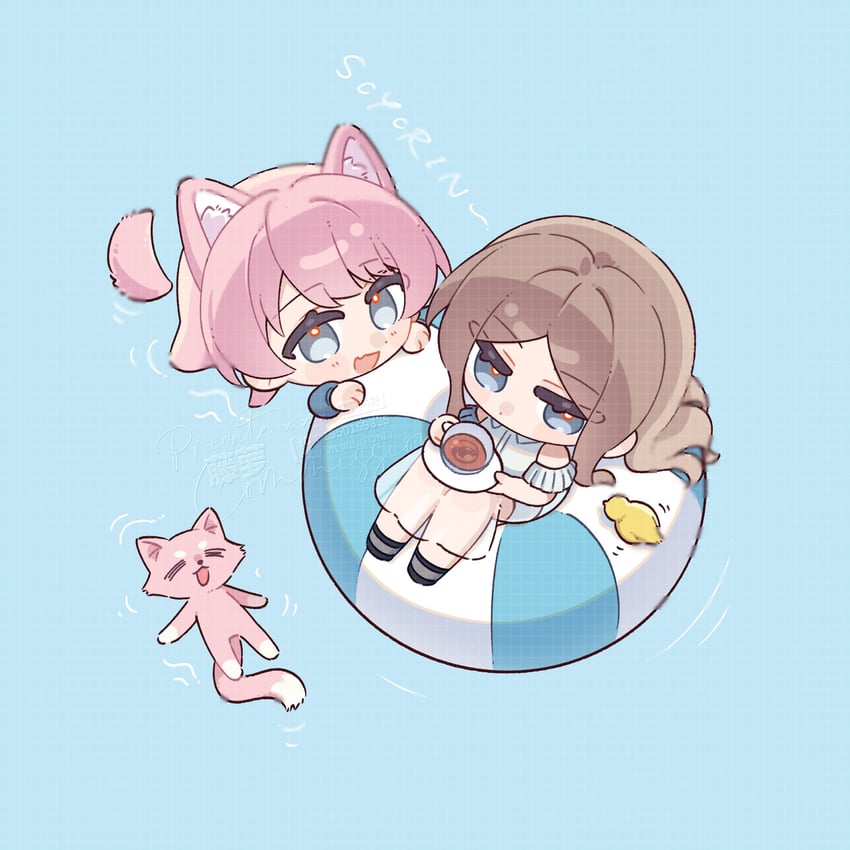 chihaya anon and nagasaki soyo (bang dream! and 1 more) drawn by wisteria-nya