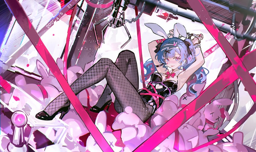 hatsune miku (vocaloid and 1 more) drawn by mento