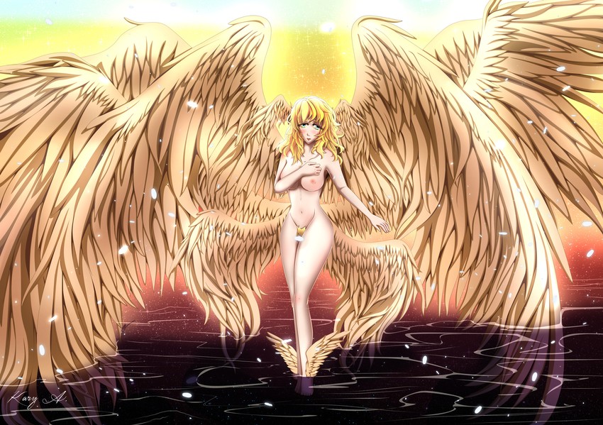 asuka ryou and satan (devilman and 1 more) drawn by kary_avitia