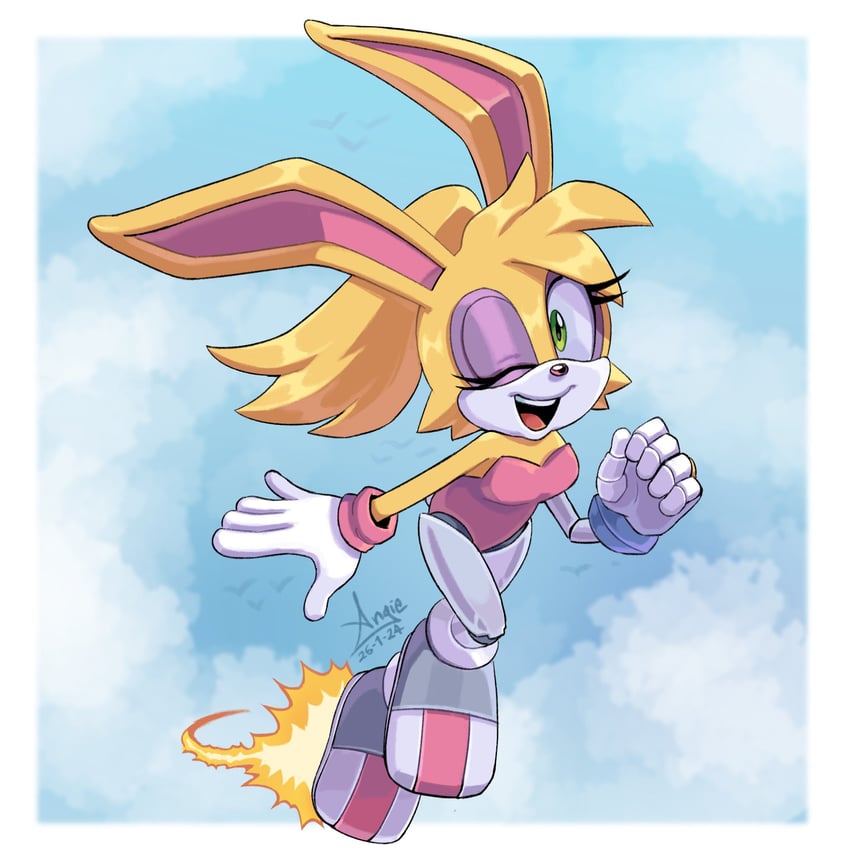 bunnie rabbot (sonic and 1 more) drawn by angiethecat