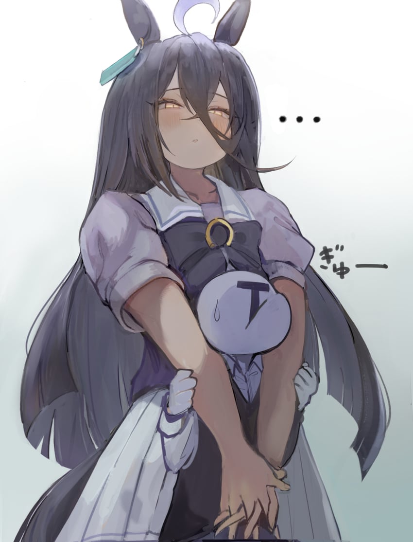 trainer, manhattan cafe, and t-head trainer (umamusume) drawn by inaba_(usanopo)