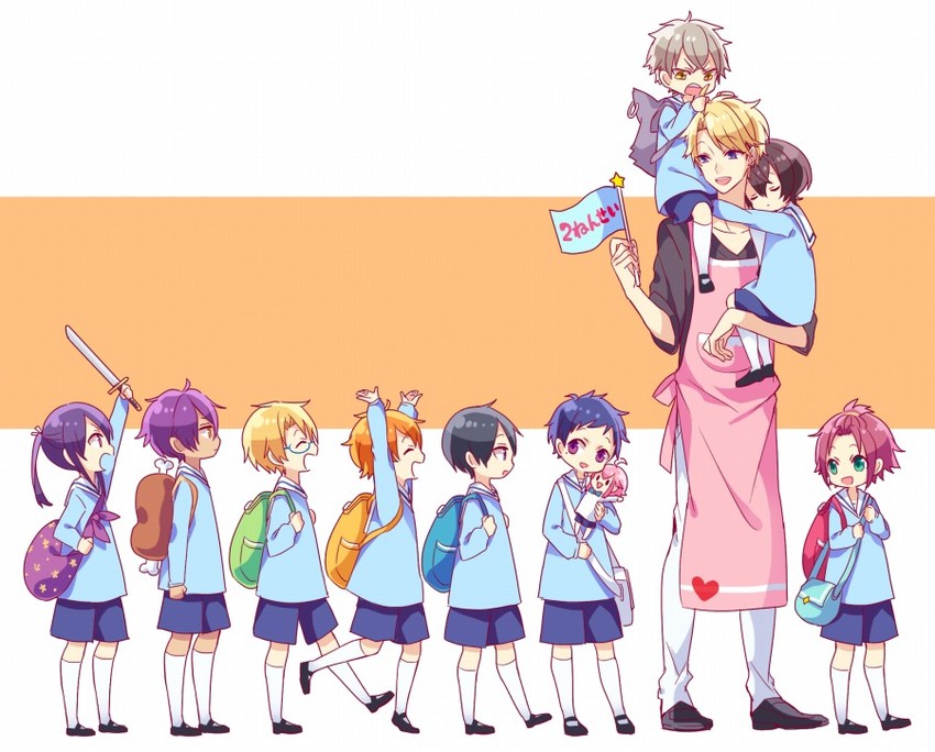 himemiya tori, kanzaki souma, isara mao, akehoshi subaru, fushimi yuzuru, and 5 more (ensemble stars!) drawn by kina_(446964)