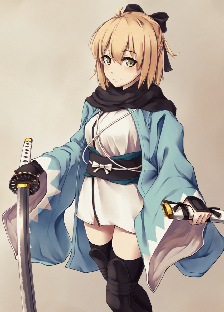 okita souji (fate and 1 more) drawn by enchuu_kakiemon