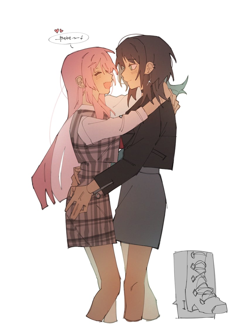 chihaya anon and yahata umiri (bang dream! and 1 more) drawn by michiiyuri